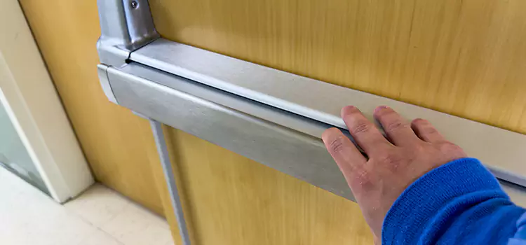Installing a Push Bar on a Door Elk River